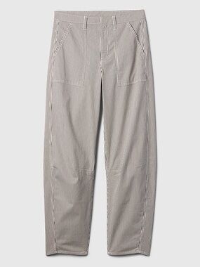 GAP Khaki Stripe Barrel pants